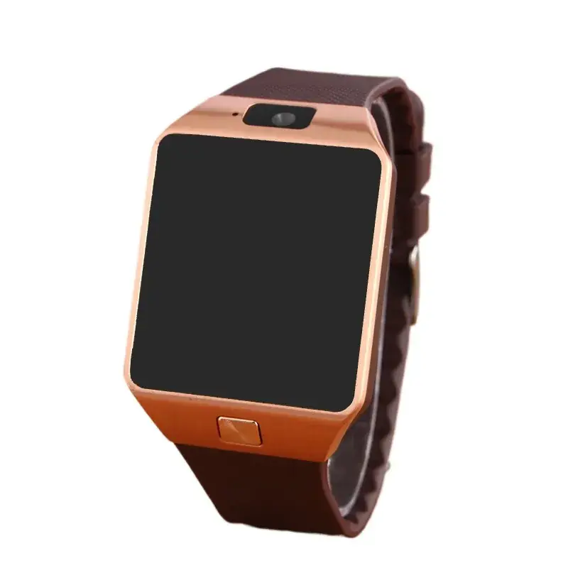 Bluetooth Smart Watch with Touch Screen & Leather Band