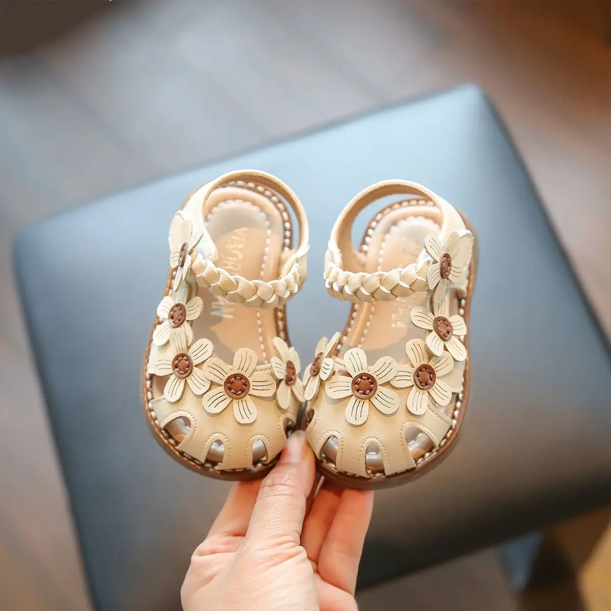 Baby Floral Sandals for Girls Toddler Soft Sole