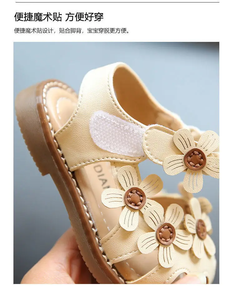 Baby Floral Sandals for Girls Toddler Soft Sole — feature 6