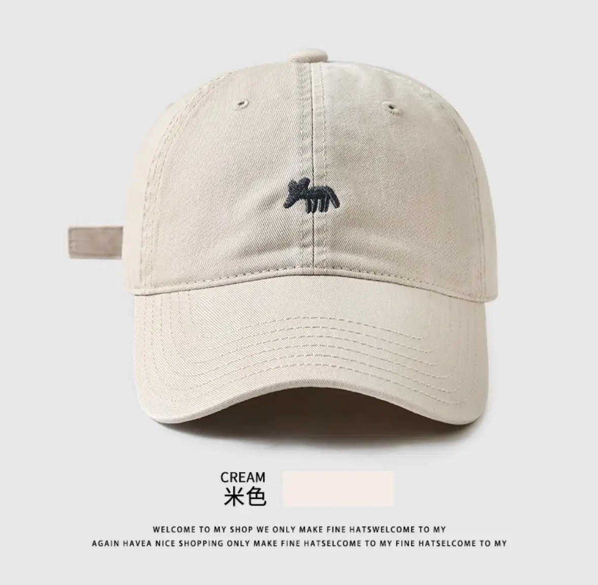 Haze Blue Embroidered Baseball Cap for Men Women 2026 — feature 11