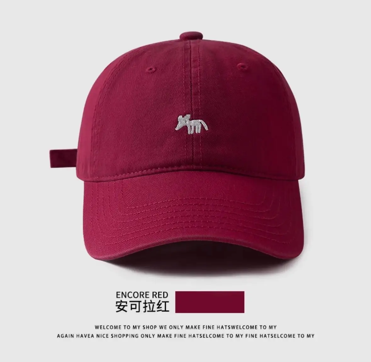 Haze Blue Embroidered Baseball Cap for Men Women 2026 — feature 5