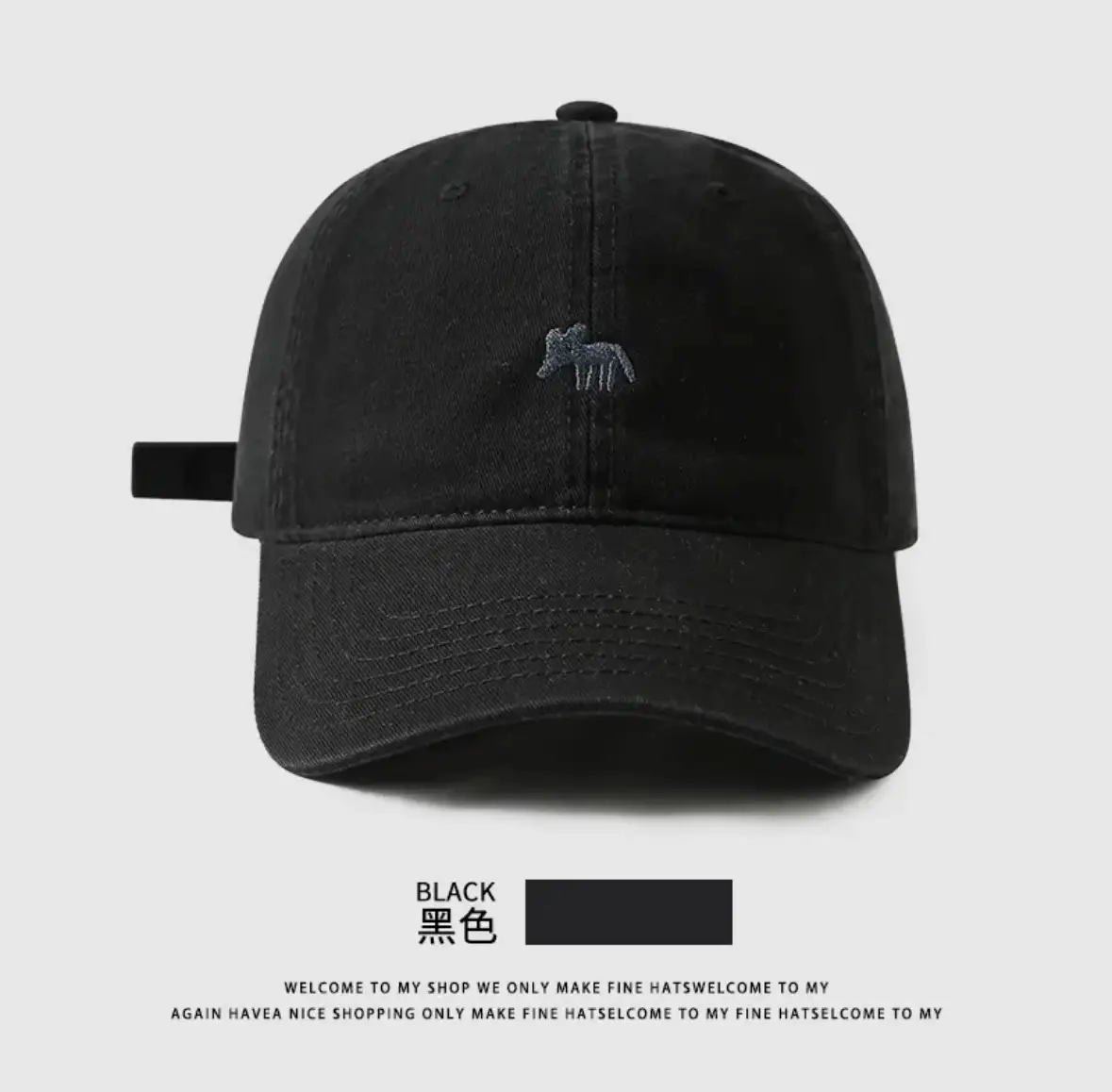 Haze Blue Embroidered Baseball Cap for Men Women 2026 — feature 9