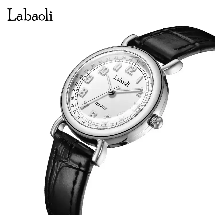 La Boli Gold Quartz Women's Watch with Green Bracelet