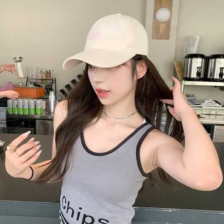 Purple 2025 Hi Letter Baseball Cap for Couples