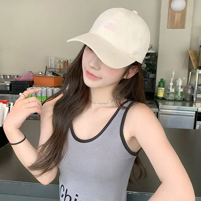 Purple 2025 Hi Letter Baseball Cap for Couples