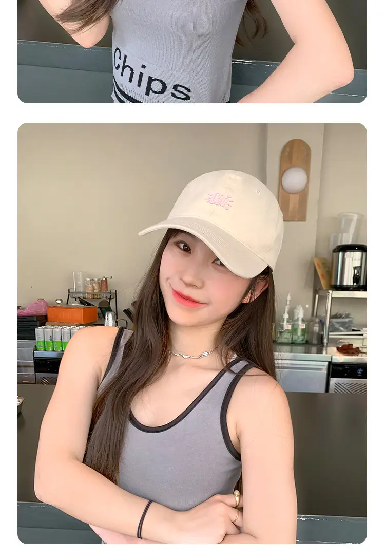 Purple 2025 Hi Letter Baseball Cap for Couples — feature 16