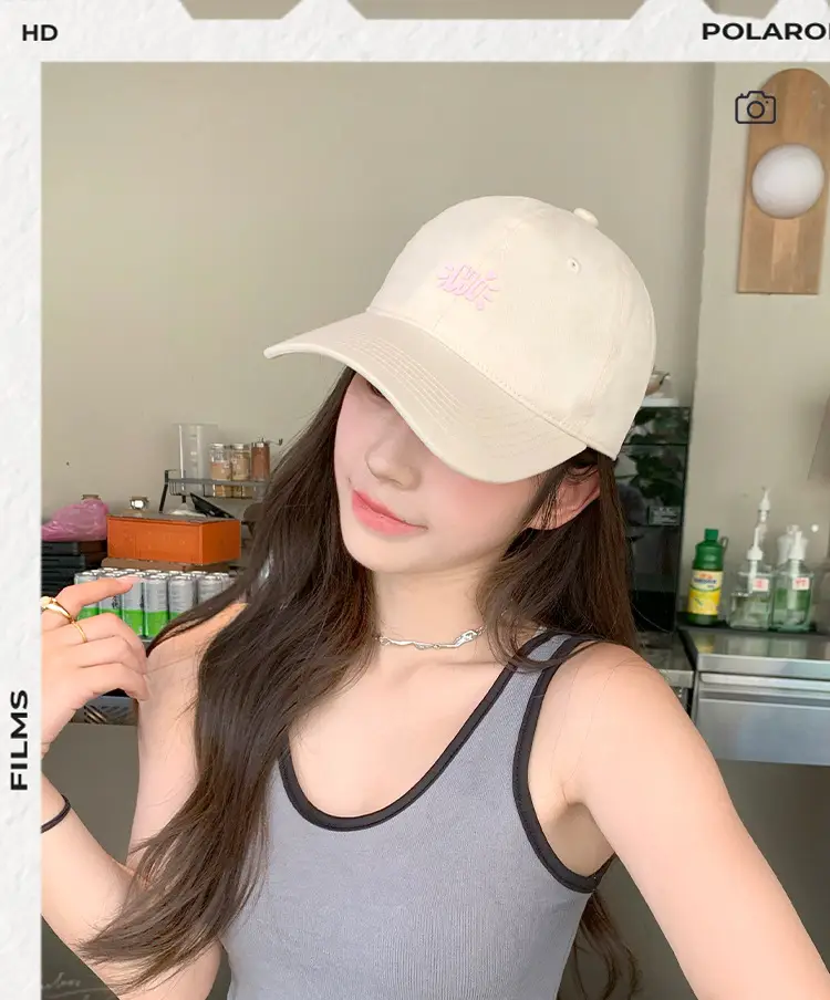Purple 2025 Hi Letter Baseball Cap for Couples — feature 4