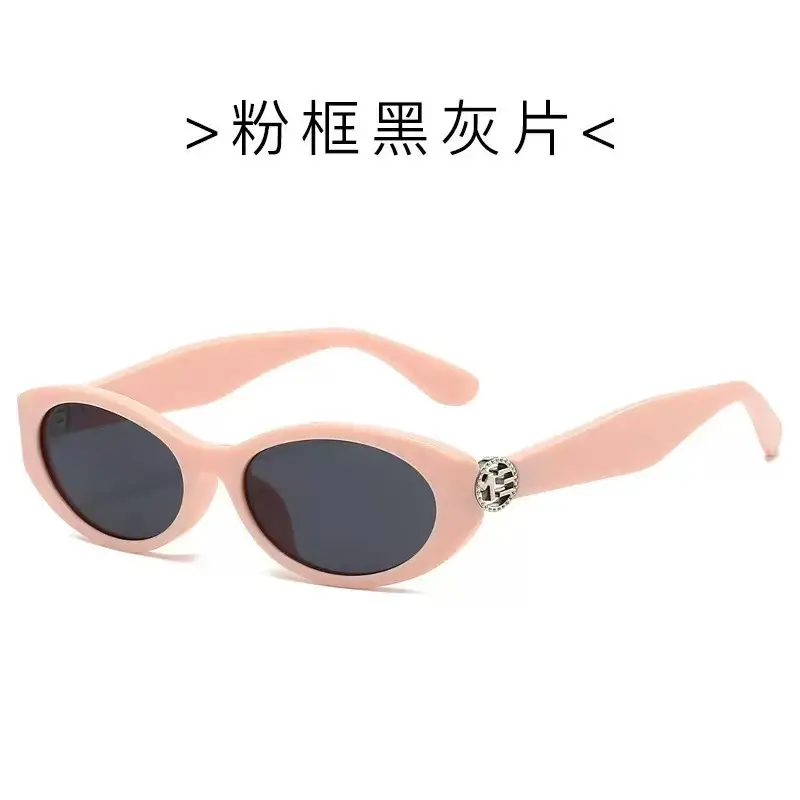 Cat-Eye Sunglasses Black Frame Dark้็ - Image 5