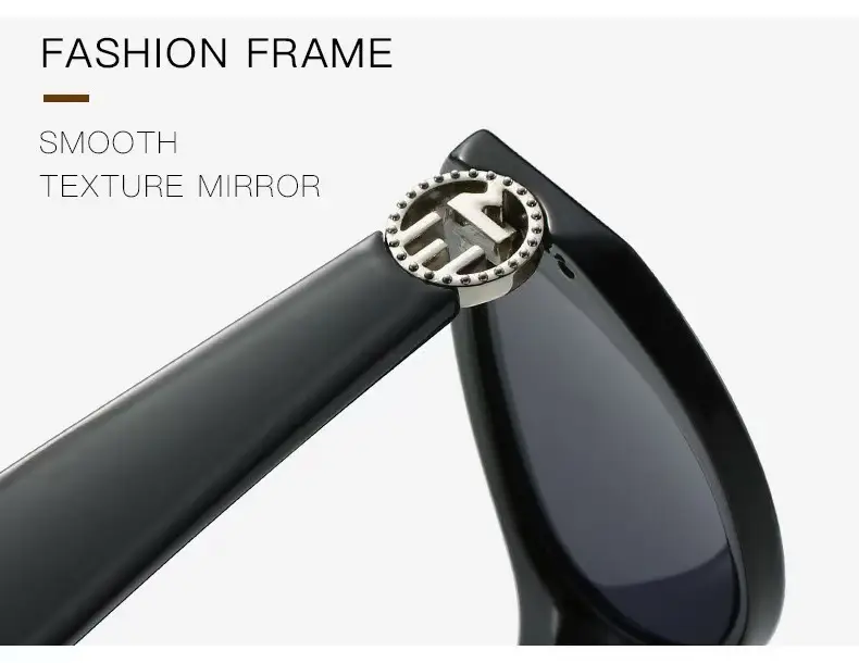 Cat-Eye Sunglasses Black Frame Dark้็ โ feature 11
