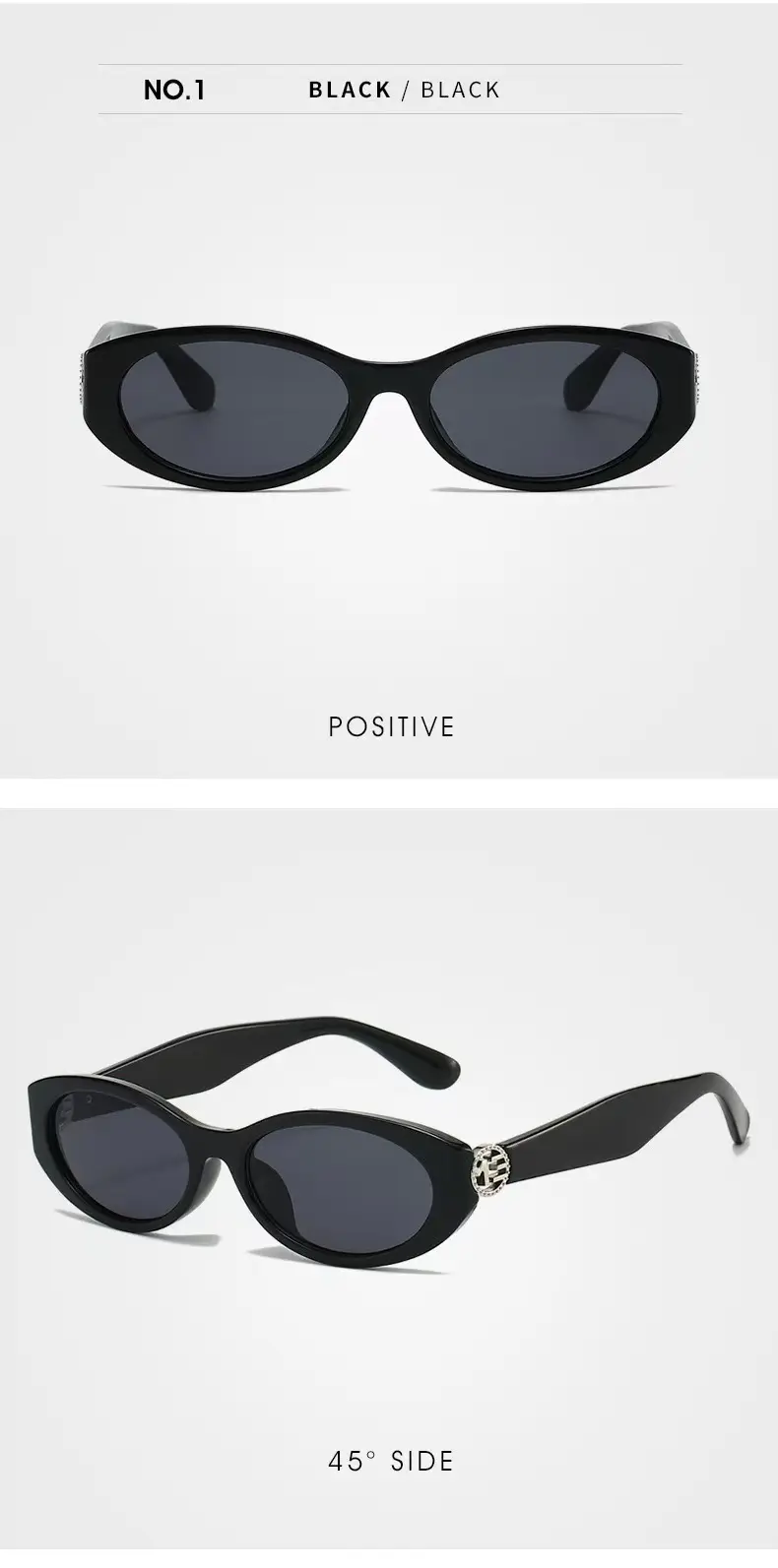 Cat-Eye Sunglasses Black Frame Dark้็ โ feature 13