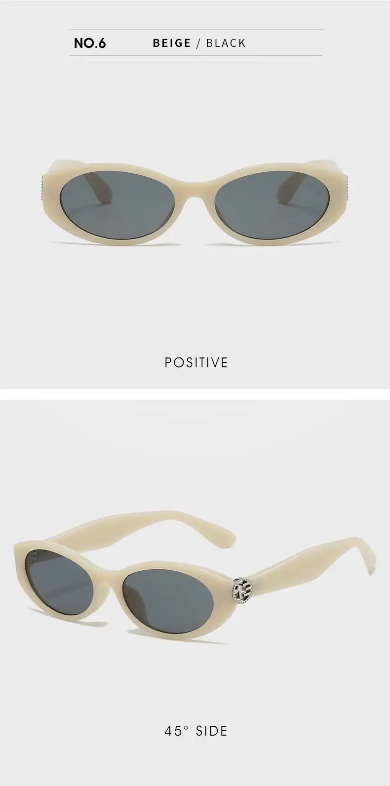 Cat-Eye Sunglasses Black Frame Dark้็ โ feature 19