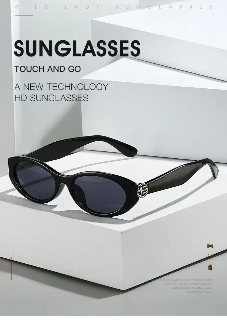 Cat-Eye Sunglasses Black Frame Dark้็ โ feature 3