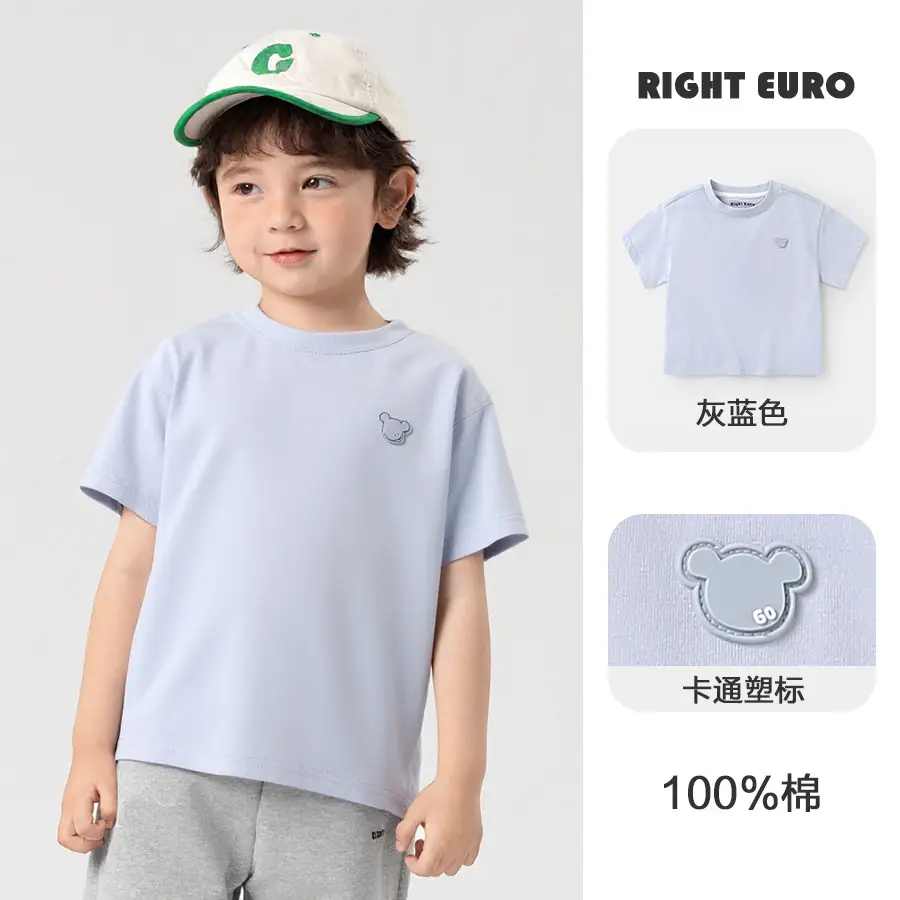 Right Euro Boys Shorts Blue Cotton Summer 2025 - Image 4