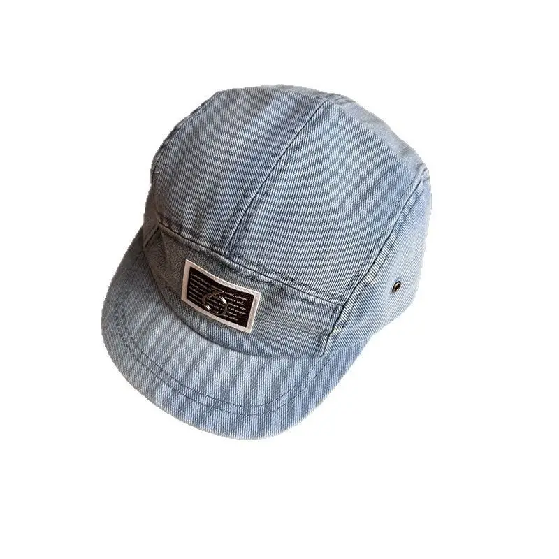 Japanese-Style Washed Denim Cap for Men - Image 9