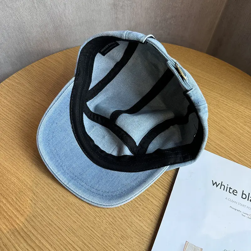 Japanese-Style Washed Denim Cap for Men — feature 10