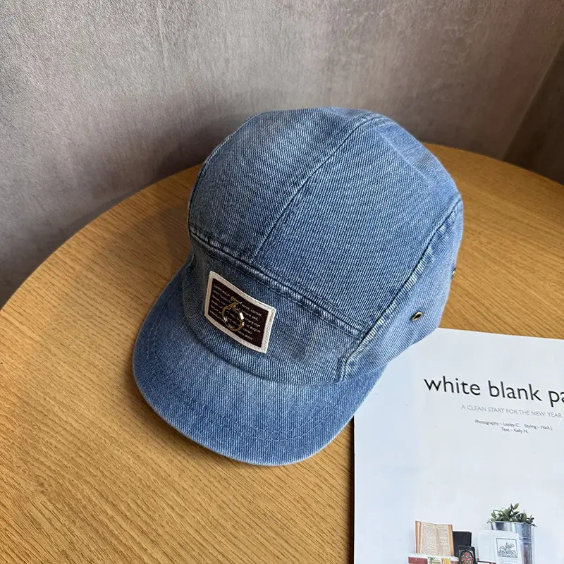 Japanese-Style Washed Denim Cap for Men — feature 13