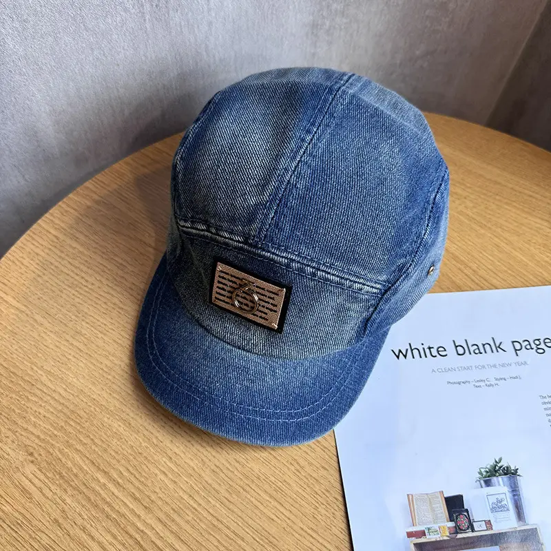 Japanese-Style Washed Denim Cap for Men — feature 14