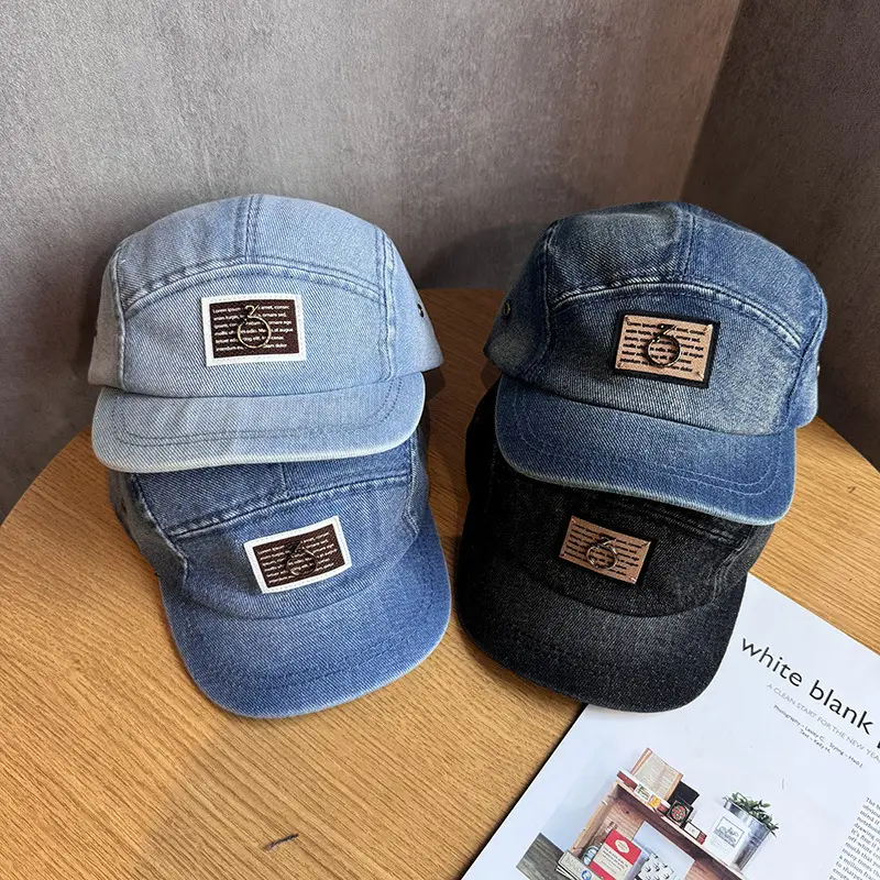 Japanese-Style Washed Denim Cap for Men — feature 6
