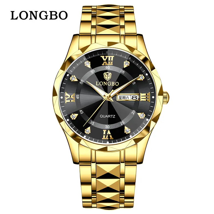 Longbo Green Quartz Men's Watch with Calendar - Image 3