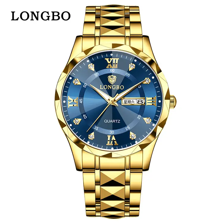 Longbo Green Quartz Men's Watch with Calendar - Image 5