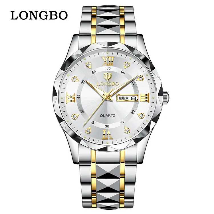 Longbo Green Quartz Men's Watch with Calendar - Image 7