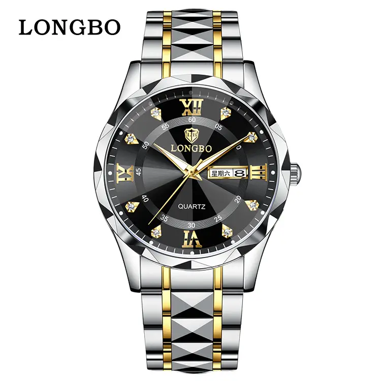 Longbo Green Quartz Men's Watch with Calendar - Image 8