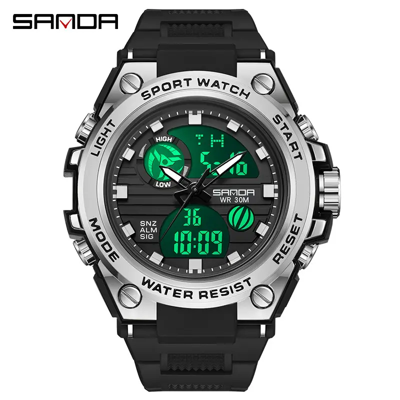 Sanda Multifunctional Luminous Sports Watch Rose Gold - Image 38