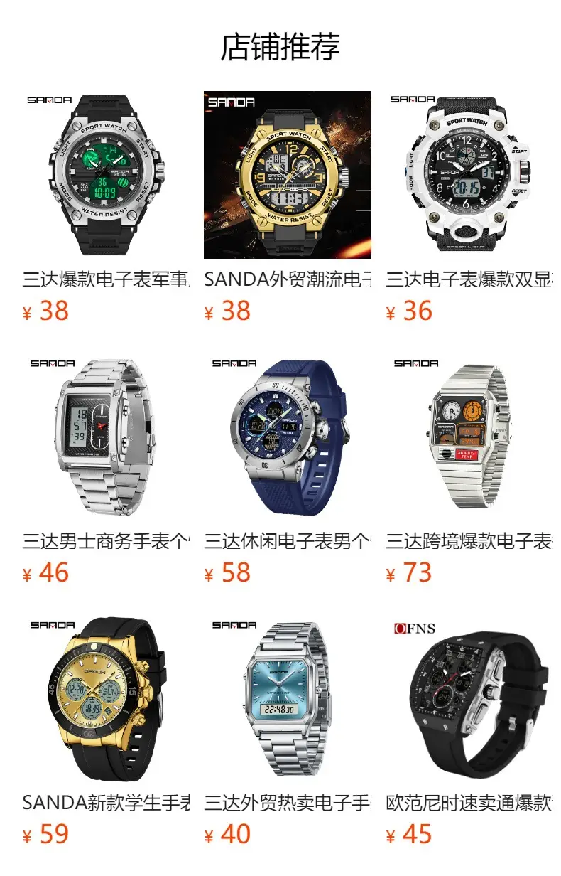 Sanda Multifunctional Luminous Sports Watch Rose Gold — feature 1
