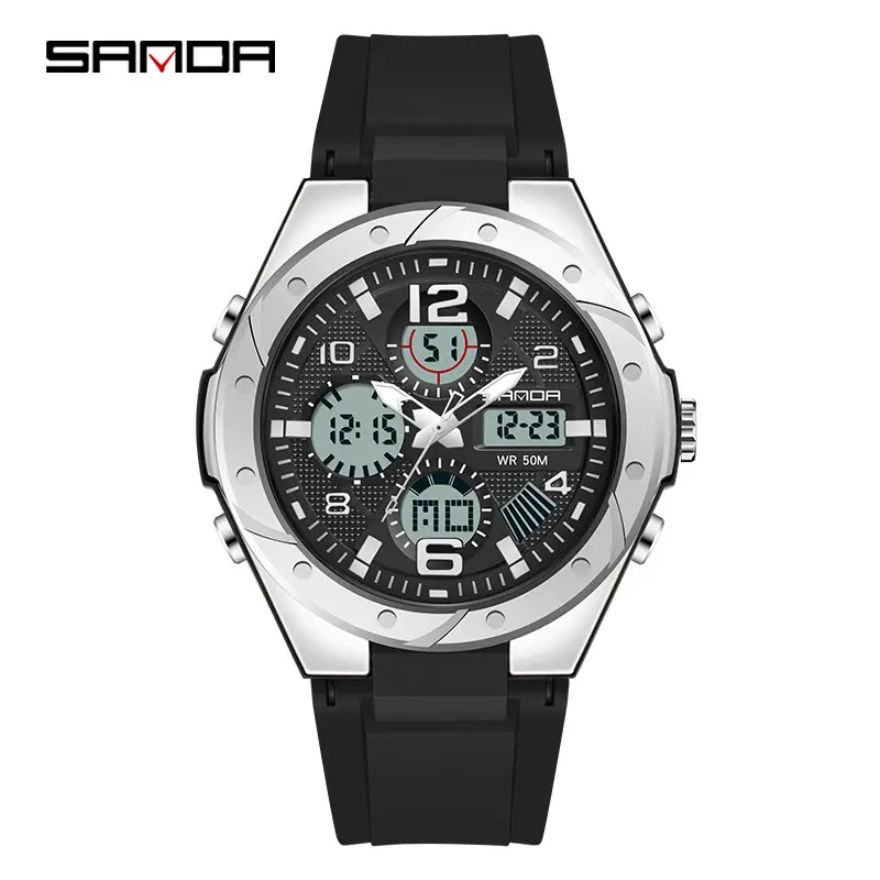 Sanda Multifunctional Luminous Sports Watch Rose Gold - Image 22