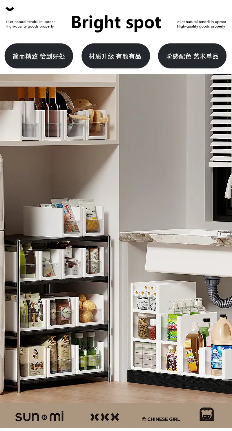 Stacked Storage Boxes for Kitchen Cabinets Space Saving — feature 5