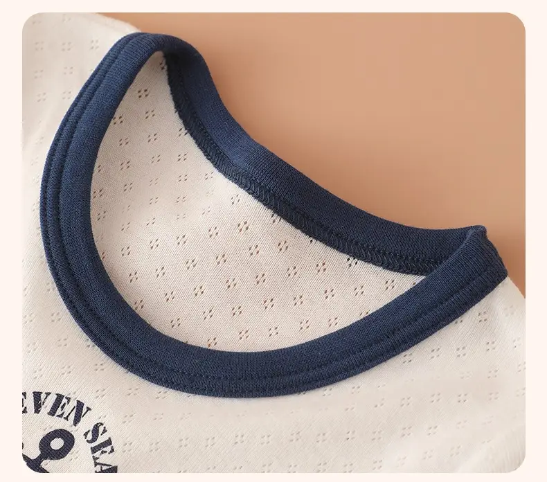 Baby Boys Cotton T-Shirt Set White Blue Summer — feature 20