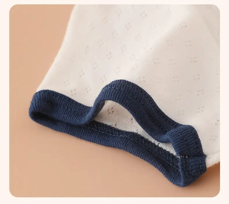 Baby Boys Cotton T-Shirt Set White Blue Summer — feature 22