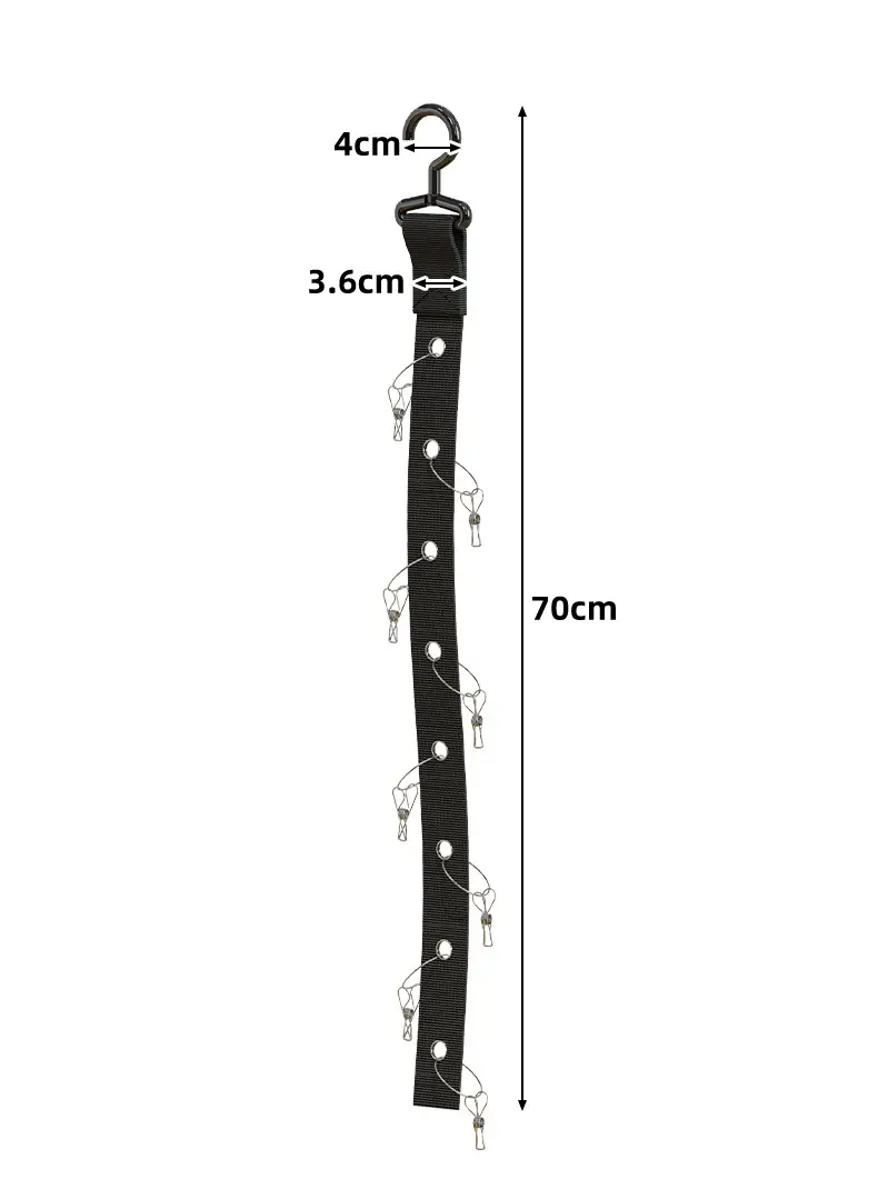 No-Drill Hat & Cap Hook Organizer for Door or Wardrobe — feature 12