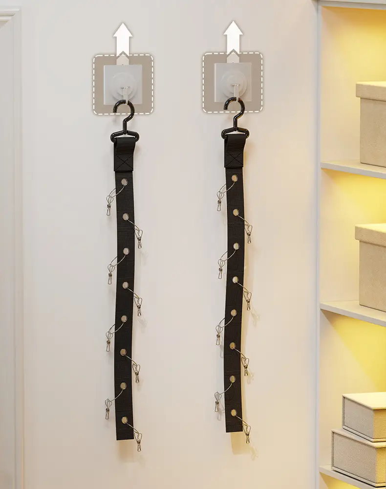 No-Drill Hat & Cap Hook Organizer for Door or Wardrobe — feature 8