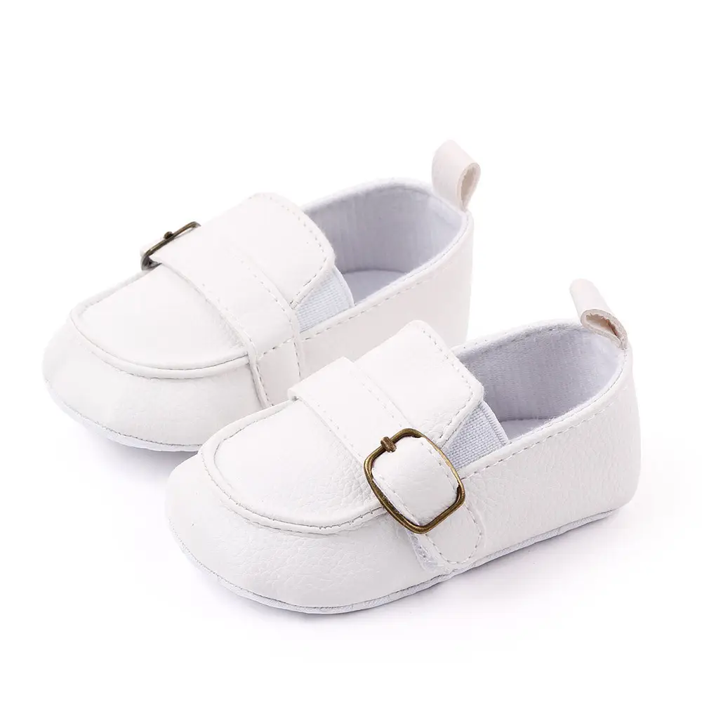 Brown Leather Toddler Shoes with Metal Buckle — feature 9