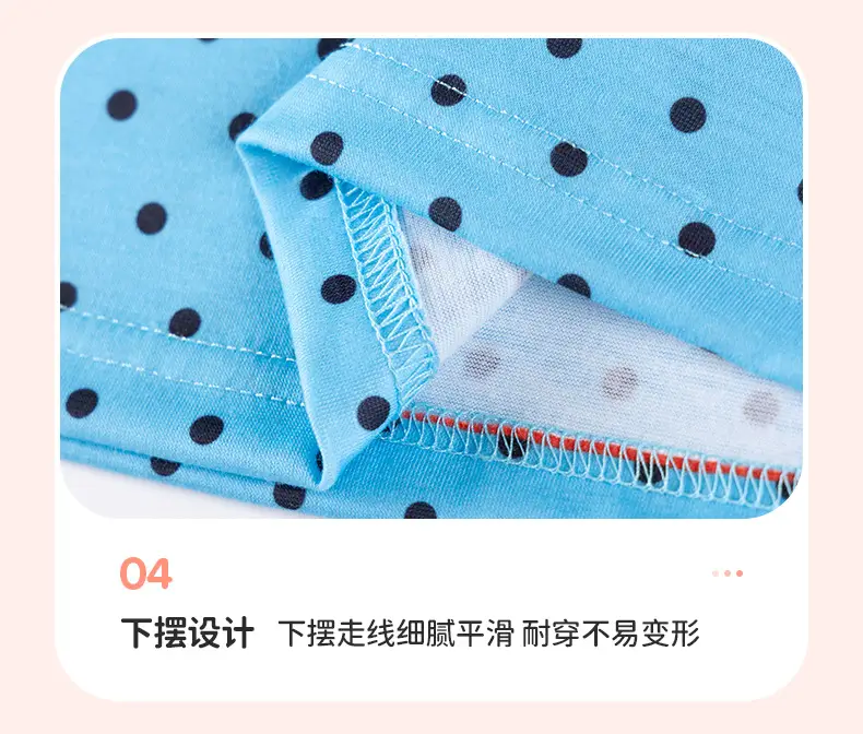 Cute Cat Print Girls Summer Dress Blue Peasant Skirt — feature 12