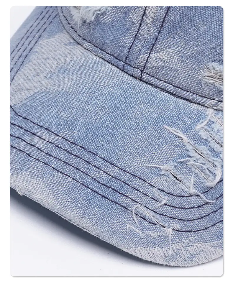2025 Washed Distressed Baseball Cap Retro Cut — feature 10