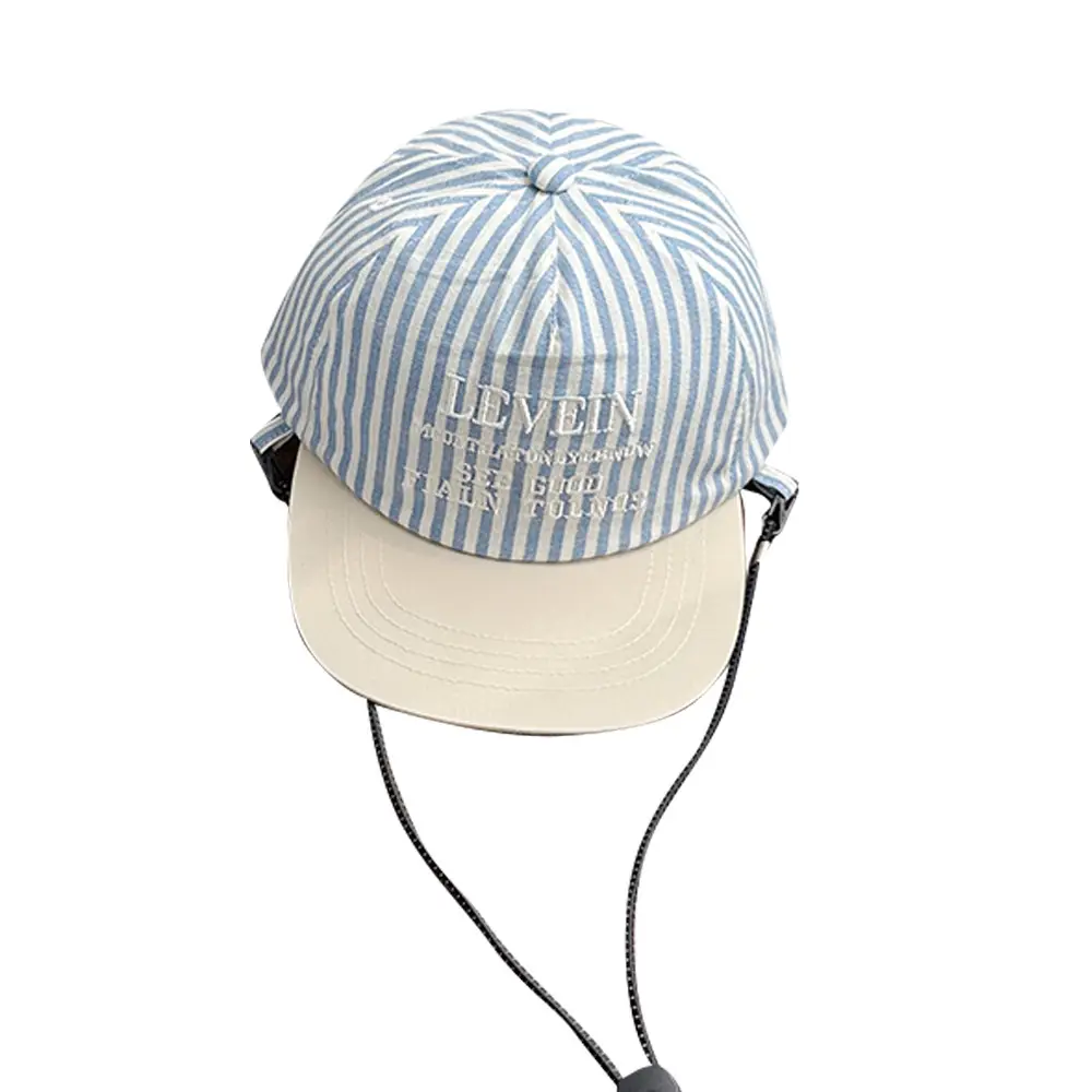 Parent-Child Striped Baseball Caps Thin Small