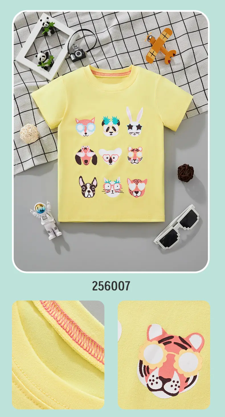 2025 Summer Cartoon T-Strips for Boys Green — feature 9