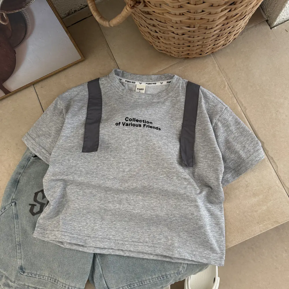 Boys Short Sleeve T-Shirt 2025 Cotton Summer — feature 3