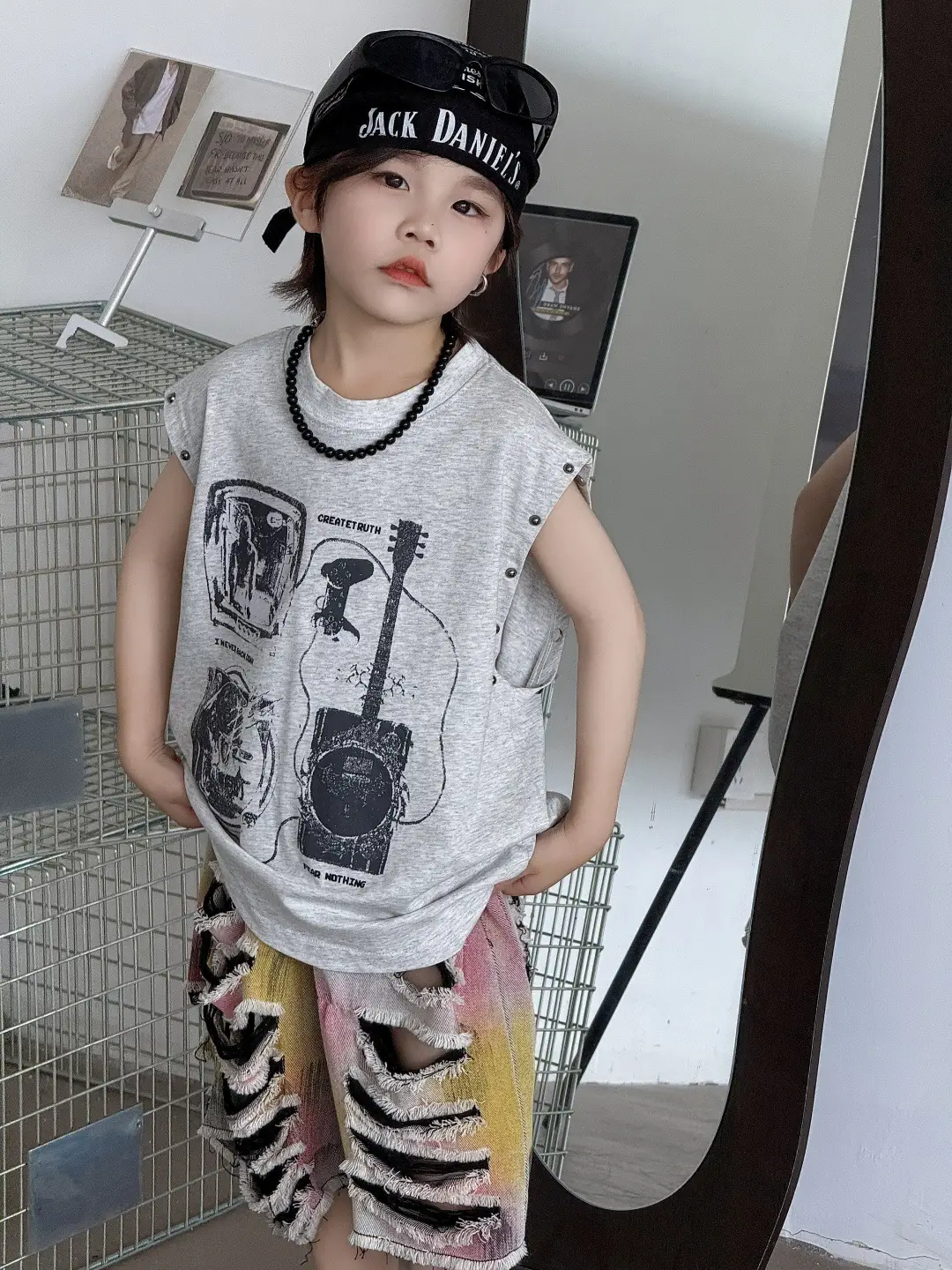 Boys Korean Sleeveless Vest T-Shirt 2025 Summer — feature 2