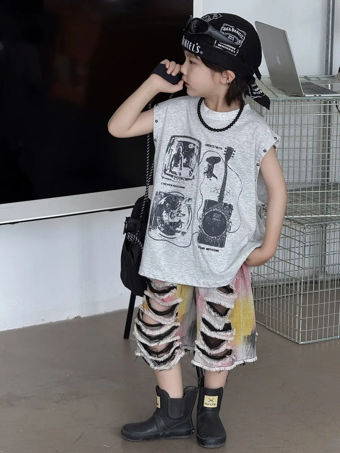 Boys Korean Sleeveless Vest T-Shirt 2025 Summer — feature 4