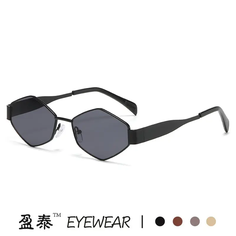 2025 Women Polygon Diamond Metal Sunglasses - Image 8