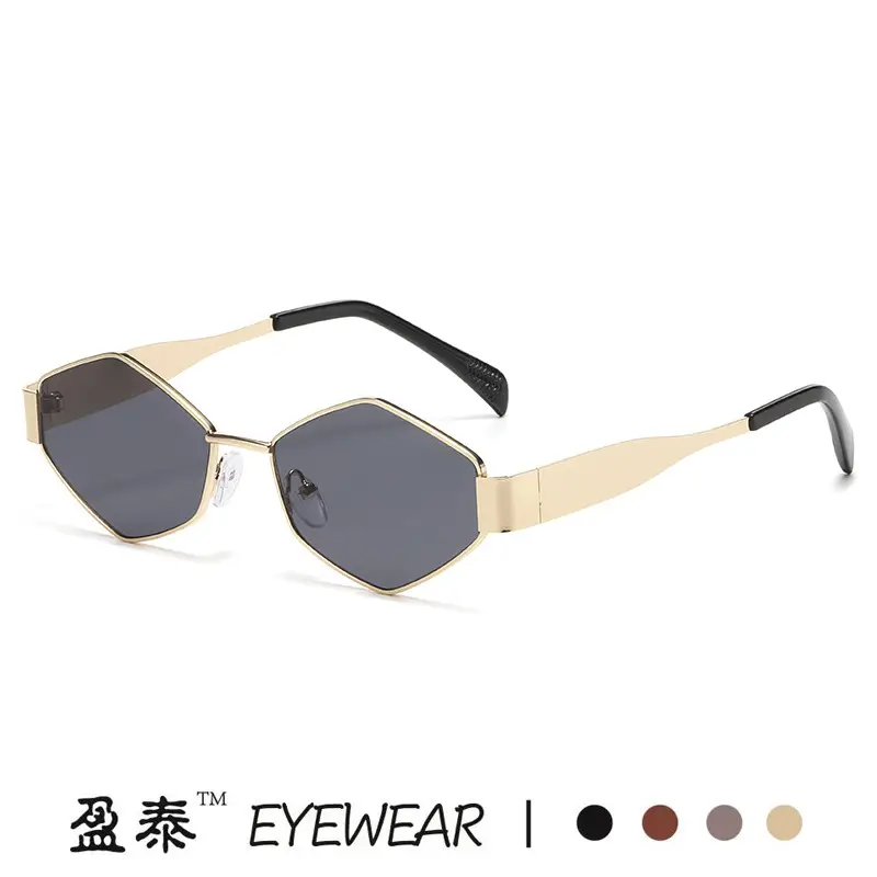 2025 Women Polygon Diamond Metal Sunglasses - Image 10