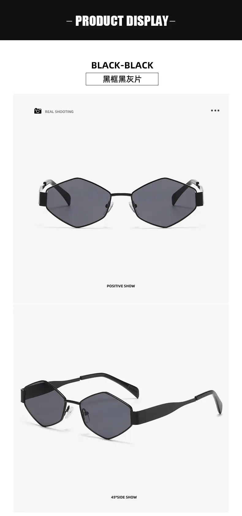 2025 Women Polygon Diamond Metal Sunglasses — feature 14