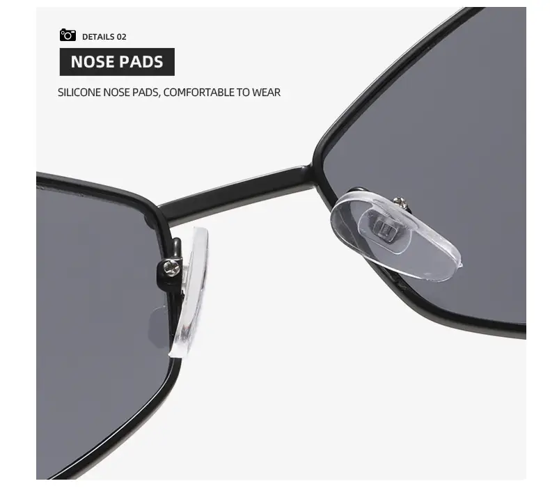 2025 Women Polygon Diamond Metal Sunglasses — feature 21