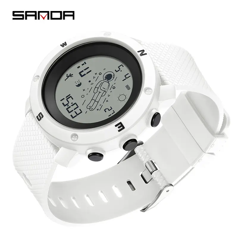 Sanda Digital Astronaut Watch Blue Strap Men Women - Image 9