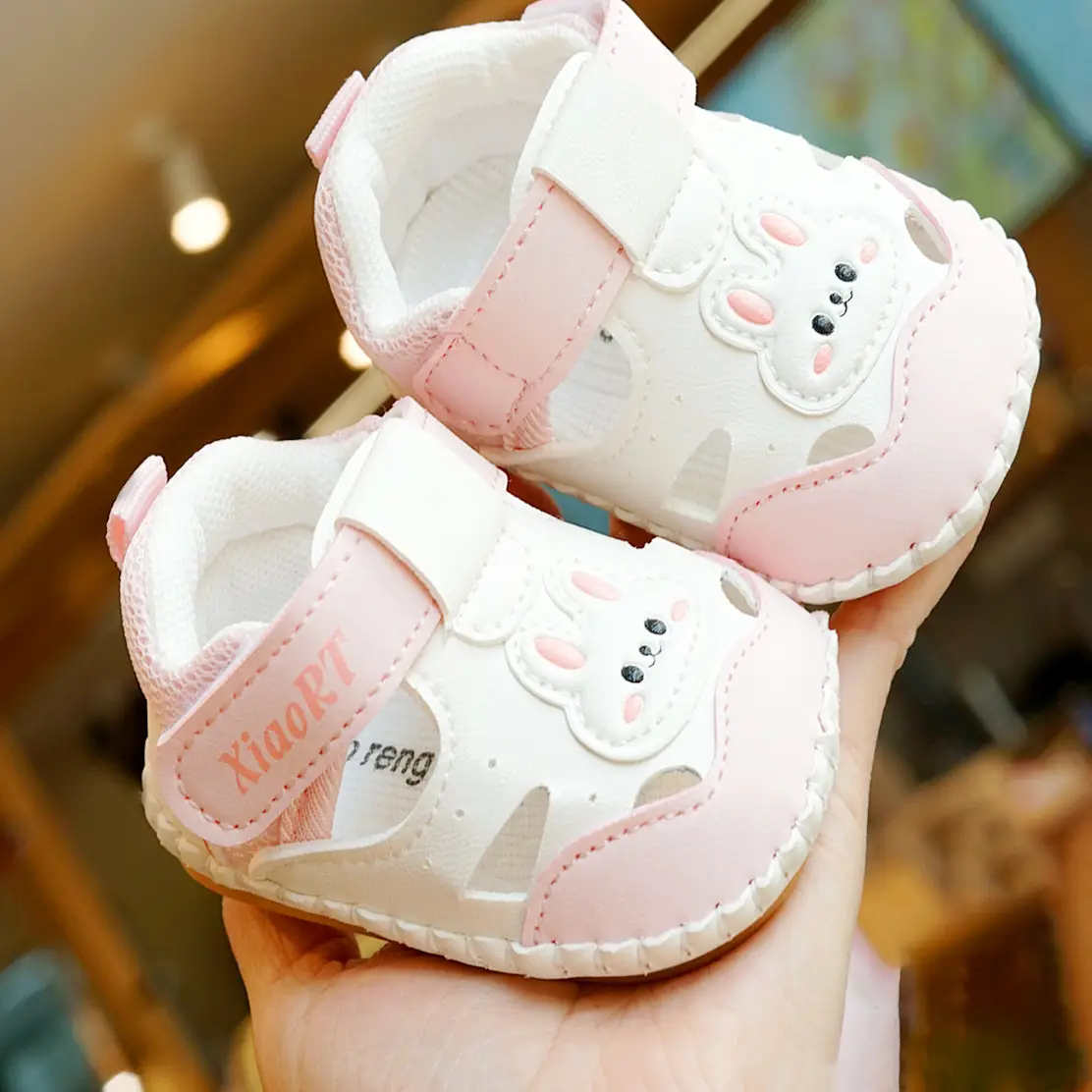Baby Shoes Pink Soft Sole 0-1 Year Old