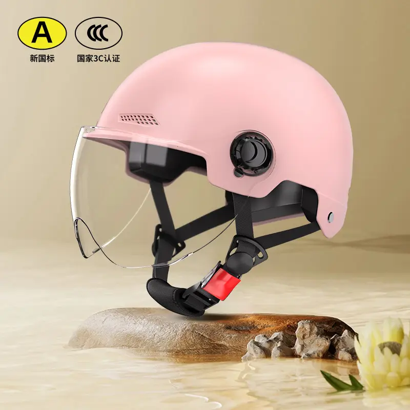 Men's 3C Certified Motorcycle Safety Helmet Cream - Image 12