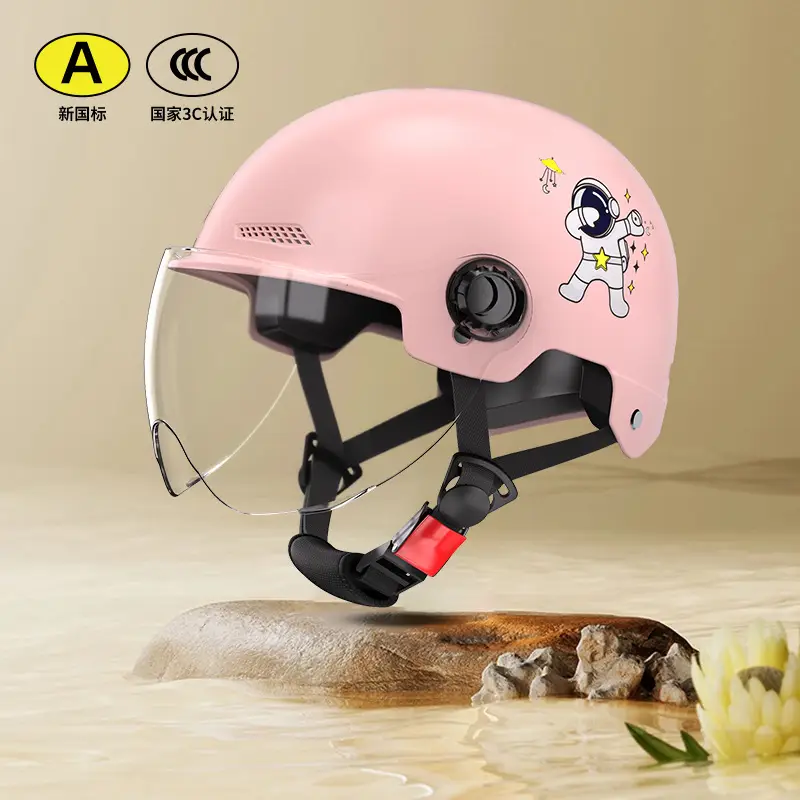 Men's 3C Certified Motorcycle Safety Helmet Cream - Image 7